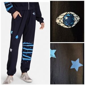 NWT Lauren Moshi Chantria Sapphire Eye sweatpants